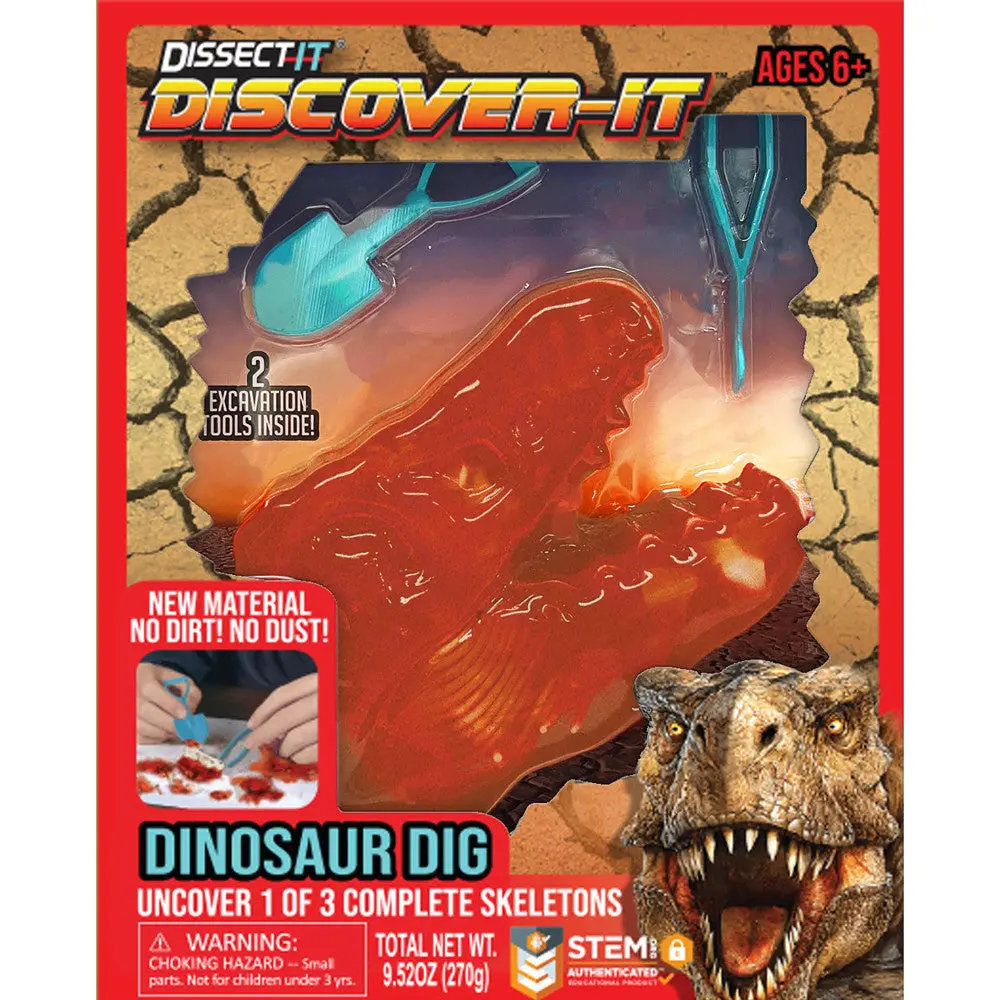 Top Secret Toys Dissect-It Dino Dig - Excavate 3 Dinosaur Skeletons - Stem Educational Toy For Kids Ages 6+ 1