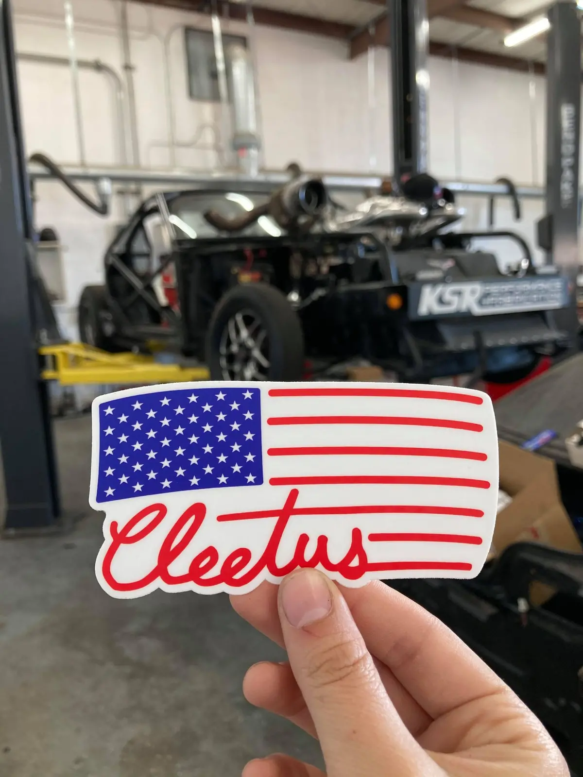 Cleetus Flag Sticker 1
