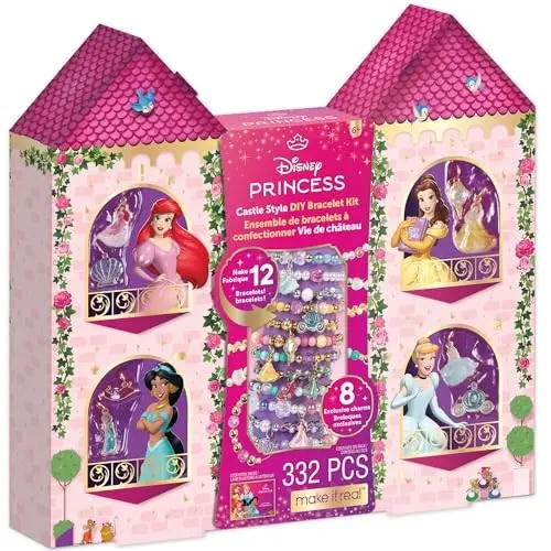 Disney Princess Enchanted Castle Diy Bracelet Kit - Multiple Princess Charms 1