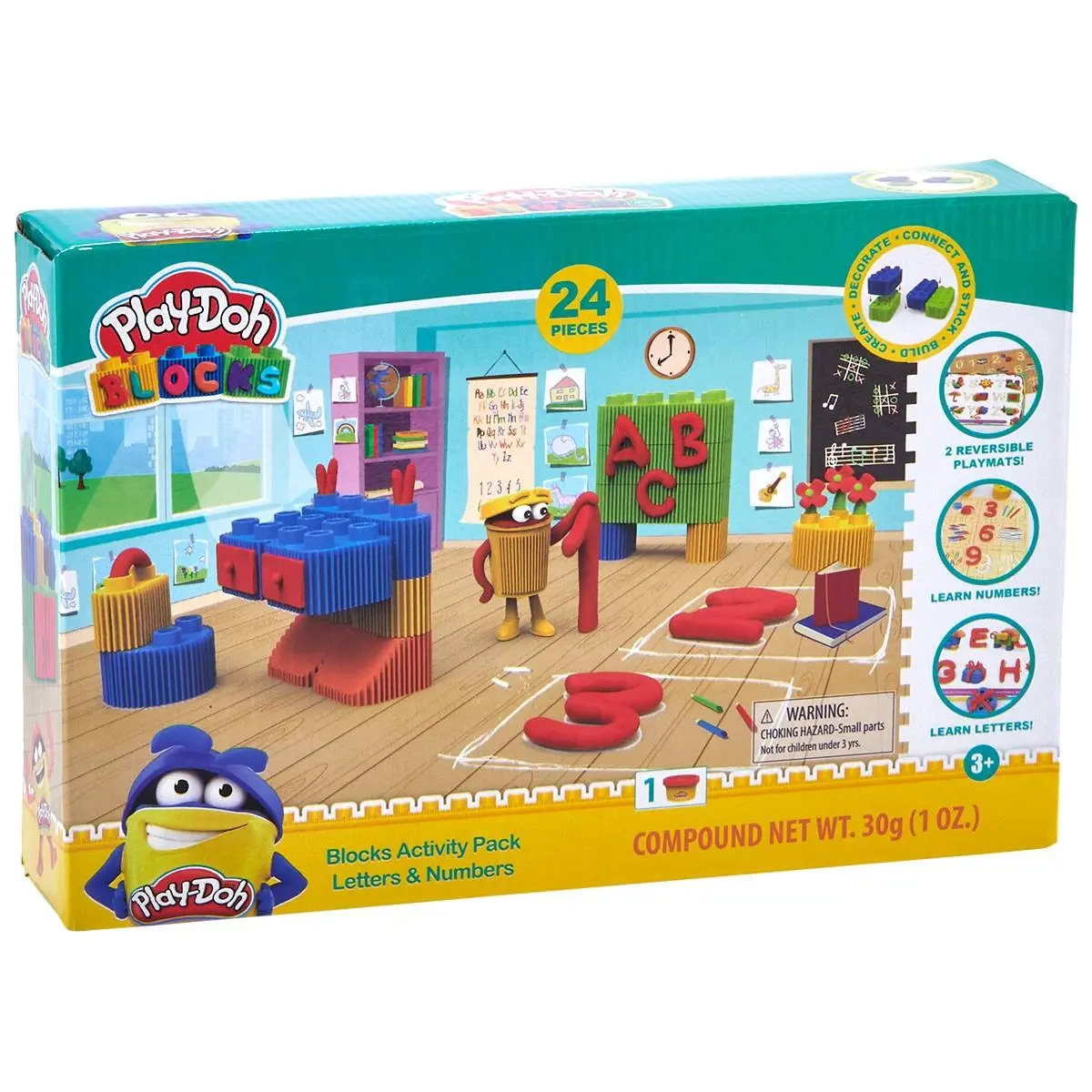 Play-Doh Letters & Numbers Block Set - Colorful Educational Toy 1