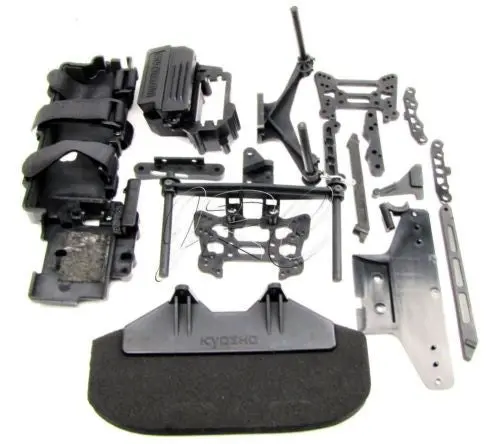 Electric Gt2 Ve Receiver & Battery Box, Bumper, Mounts Kyosho Inferno  Kyo30936b 1