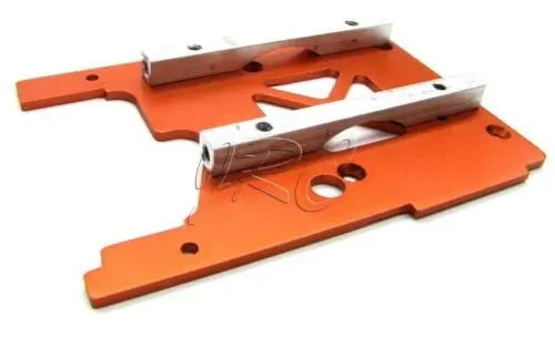 Savage X 4.6 Gt-6 Engine Mount Plate And Braces (Orange 105896) Hpi 160100 1
