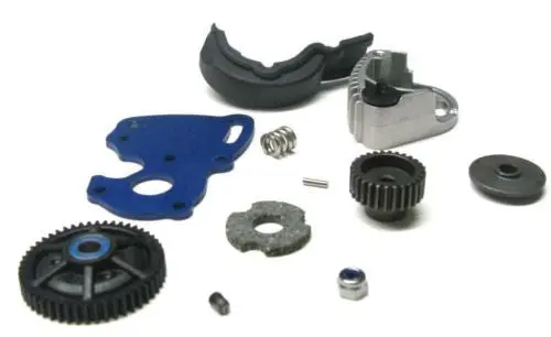 1/16 E-Revo Spur Gear Set, Motor Mount 50T, Pinion, Plate 71076-3 1