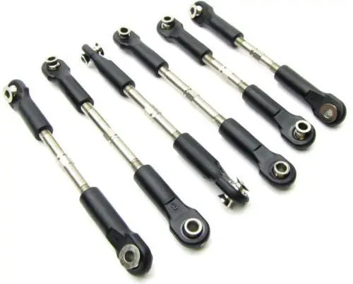 Fits Stampede 4X4 Vxl Tie Rods & Turnbuckle Set 3644 67086-4 1