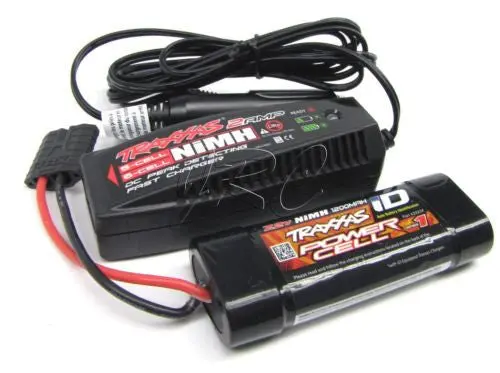 1/16 E-Revo 7.2V Traxxas Id Battery & 2 Amp Charger 2925X 6-Cell Summit 71076-3 1