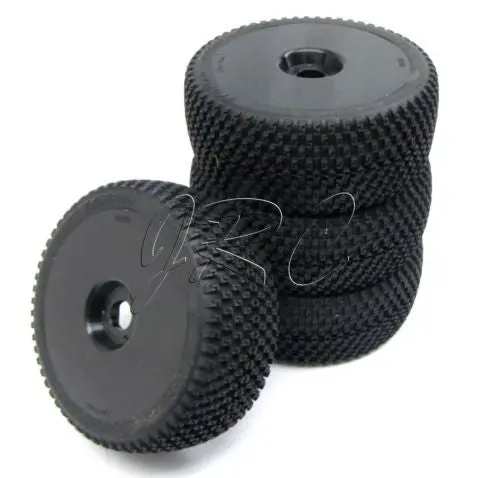 Hobao 1/8 Hyper Ss - Tires (Set Of 4 Glued Black Wheels Rims 90029) Hb-Ss-C28 1