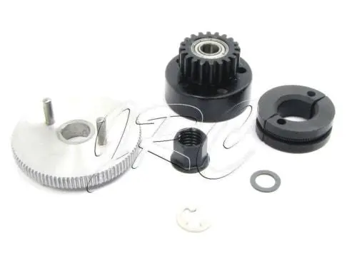 Classic T-Maxx 2.5 Clutch, Flywheel & Gear (Shoes, Spring, Nut 20T 49104 1