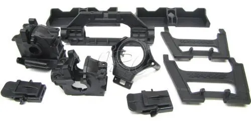 Fits Xo-1 Plastic Set (Bulkhead Diff Retainers, Esc/Battery Hold-Down 64077-3 1