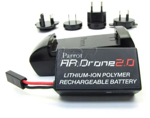 Parrot Ar 2.0 Lipo Battery & Charger (11.1V 1000Mah) Genuine Ar.Drone2.0 Drone 1