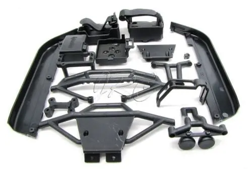 Trophy Truggy Side Guards & Radio/Radio Tray Set, Bumpers  (Hpi Flux 107018 1