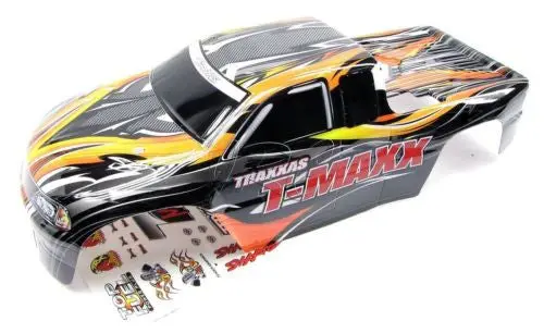 Classic T-Maxx 2.5 Body Shell (Black, Orange, Decals Prographix 49104 1