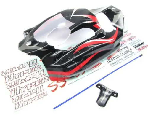 Hobao 1/8 Hyper Ss - Black Body Cover Printed Shell 90042B Nitro Hb-Ss-C28 1