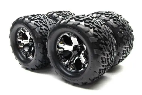 Fits Stampede 4X4 Vxl Tires & Wheels (4) Tyres) 3669A 67086-4 1
