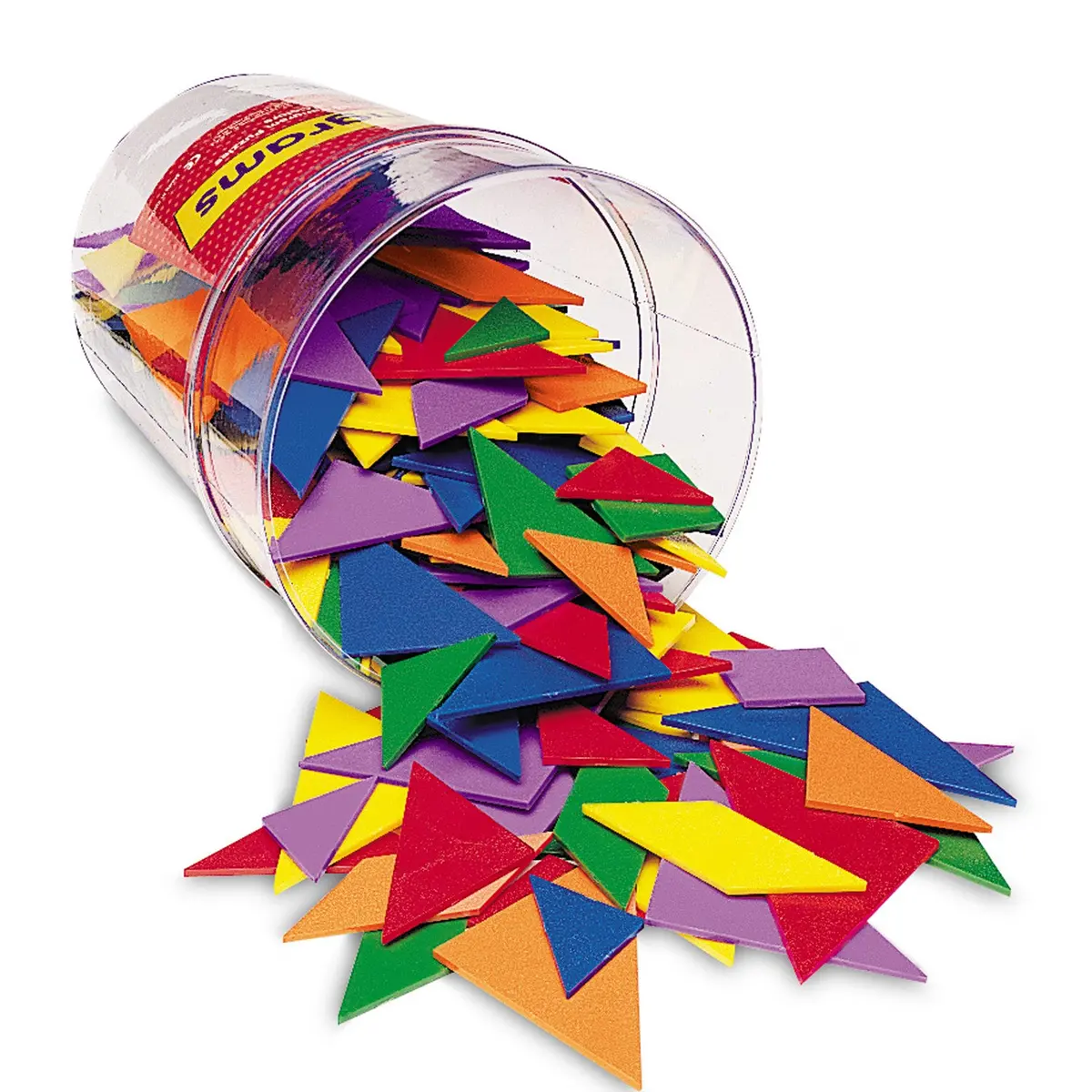 Learning Resources Classpack Tangrams - Educational Puzzle Set - 4 Colors, 30 Sets 1