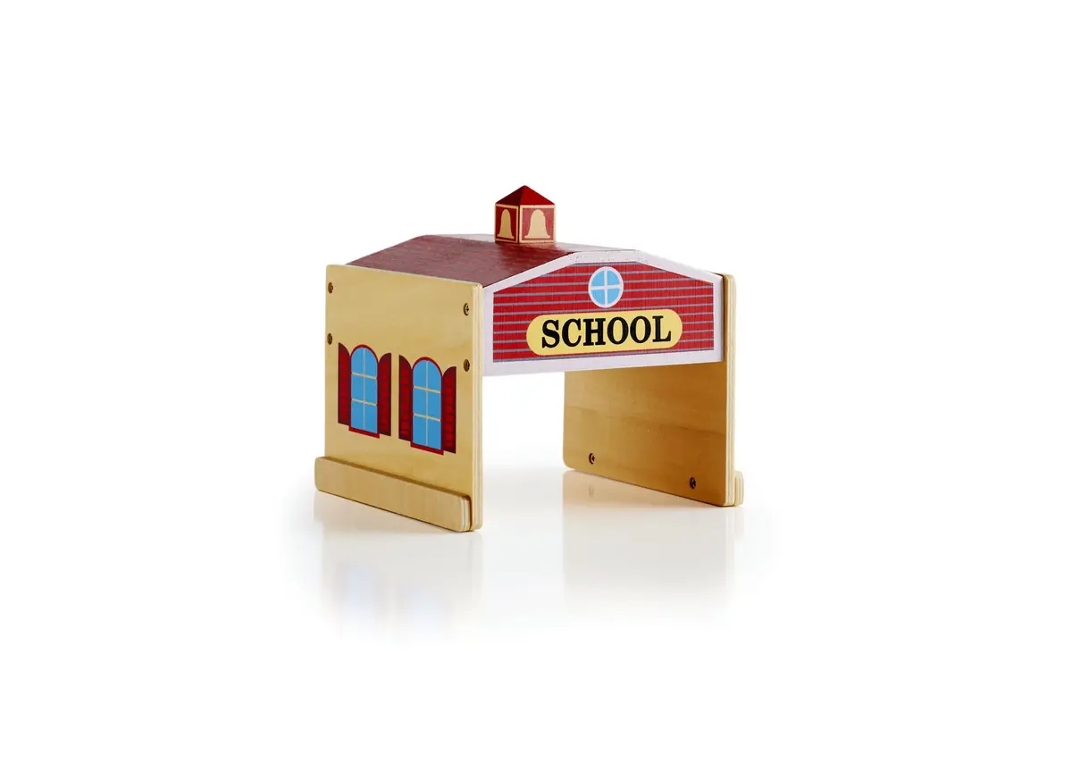 Guidecraft Community Buildings 6-Piece Playset - Plywood 1