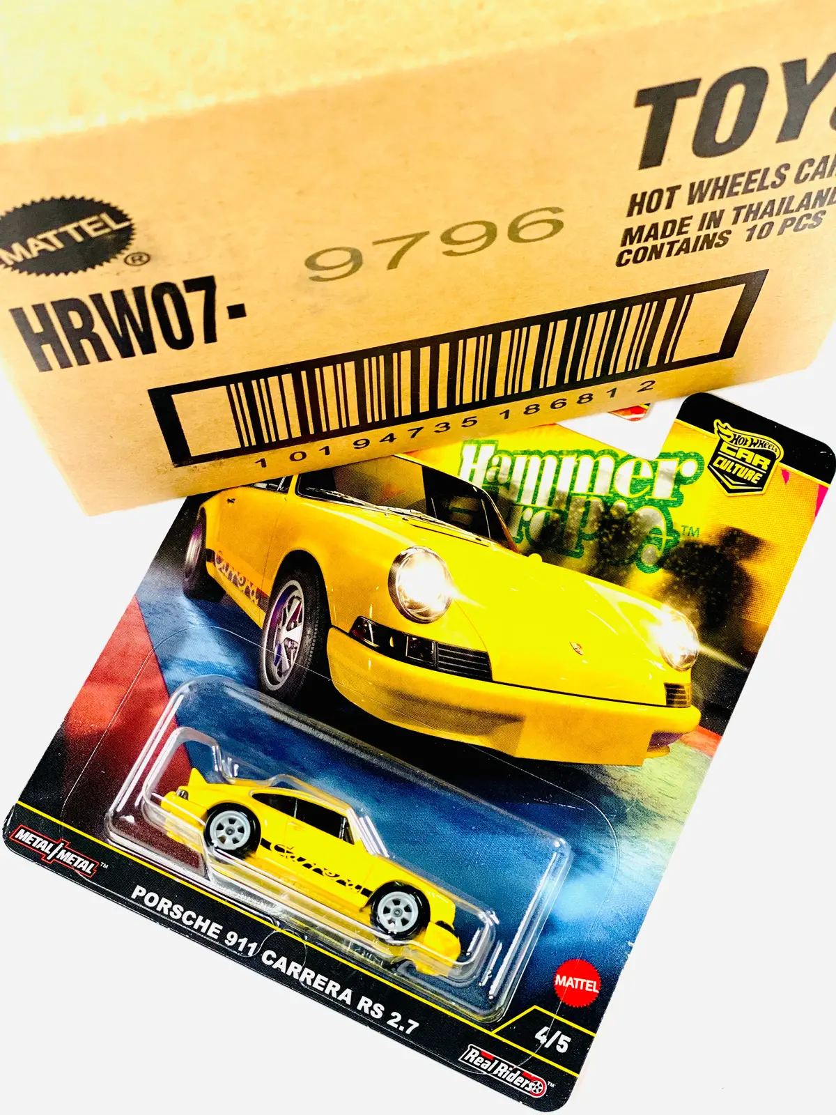 Hot Wheels 2025 Car Culture Porsche 911 Carrera Rs 2.7 Factory Sealed Solid Pack (10 Cars) 1