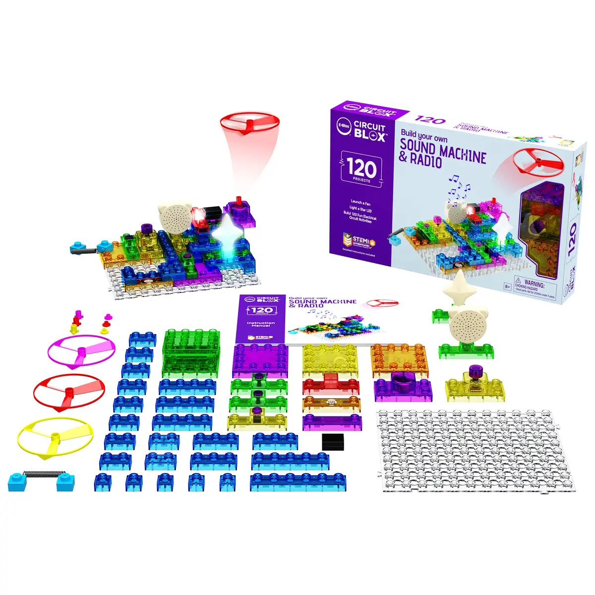 E-Blox Circuit Blox 120 - Stem Building Blocks Kit - 49 Pieces 1