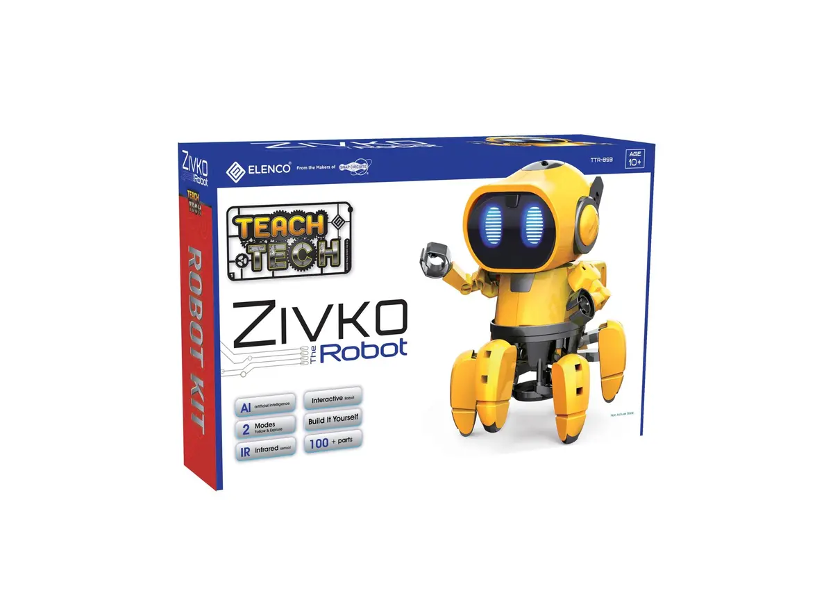 Elenco Teach Tech Zivko The Robot Kit - Interactive Ai Hexiped Robot 1