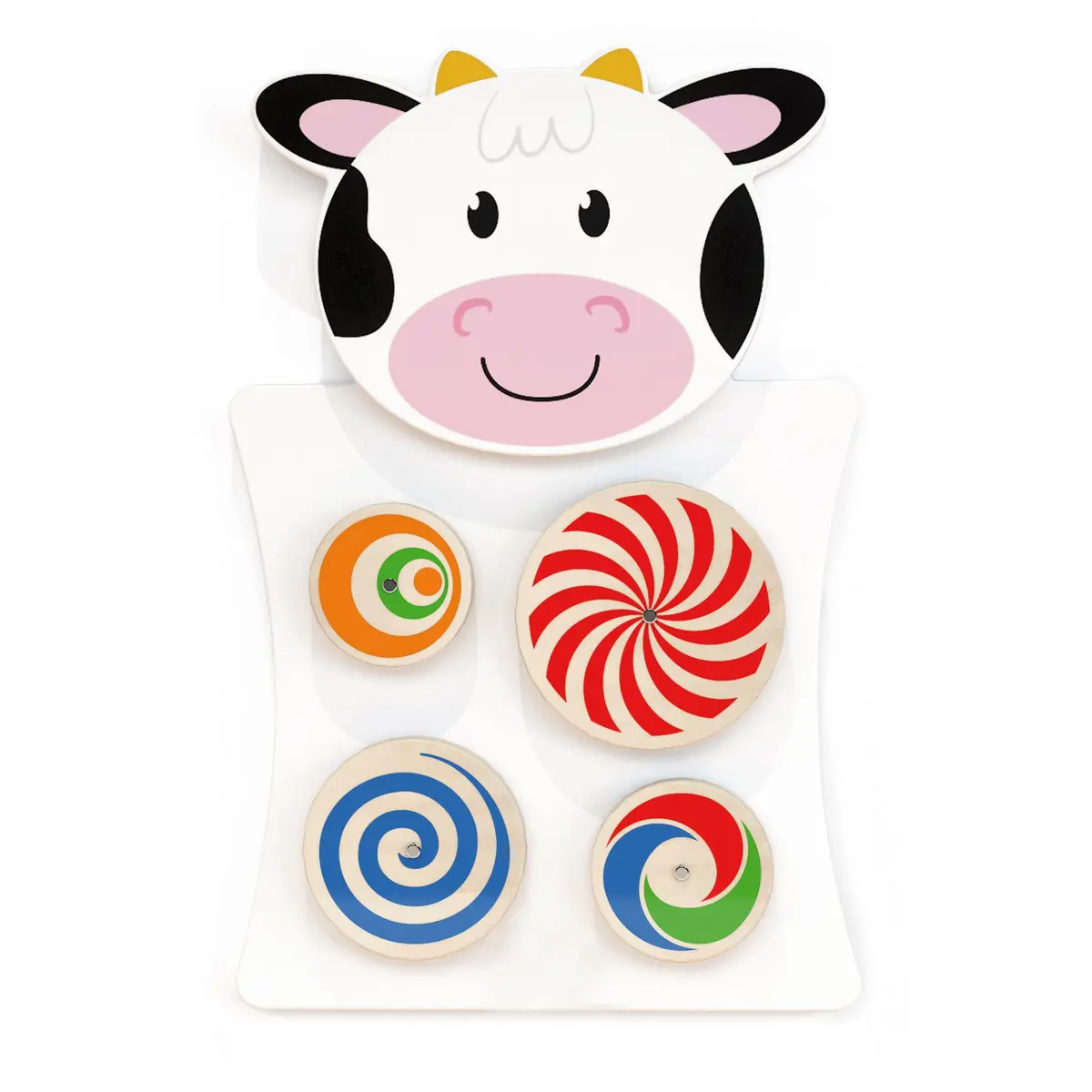 Learning Advantage Cow Activity Wall Panel - Interactive Toddler Play Center - 18M+ 1