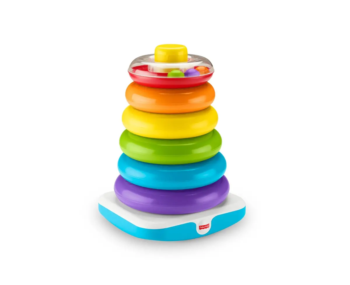 Fisher-Price Giant Rock-A-Stack Colorful Ring Stacking Toy For Toddlers 1