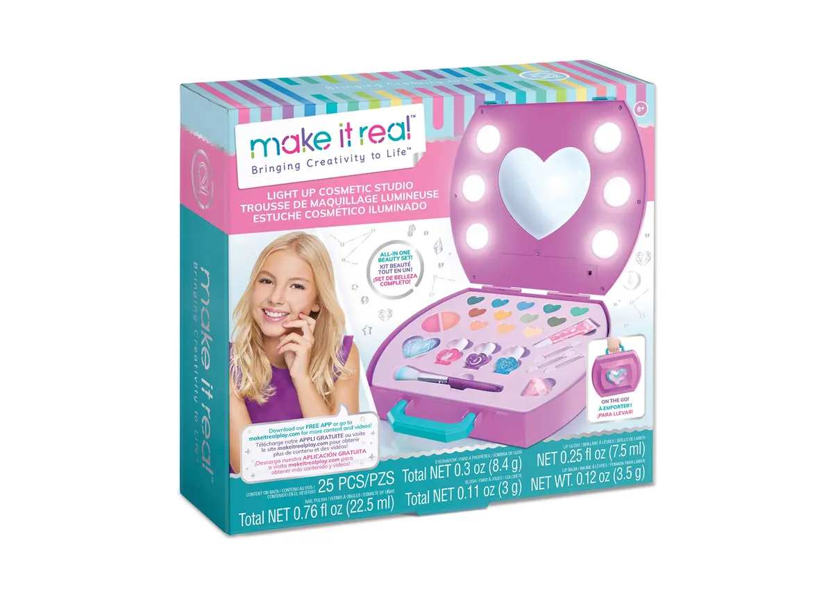 Make It Real Glamour Glow Light-Up Cosmetic Studio Kit 1