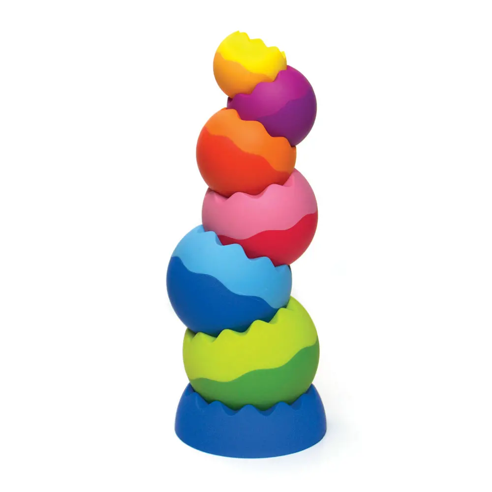 Fat Brain Toy Co. Tobbles Neo - Vibrant Stacking Spheres 1