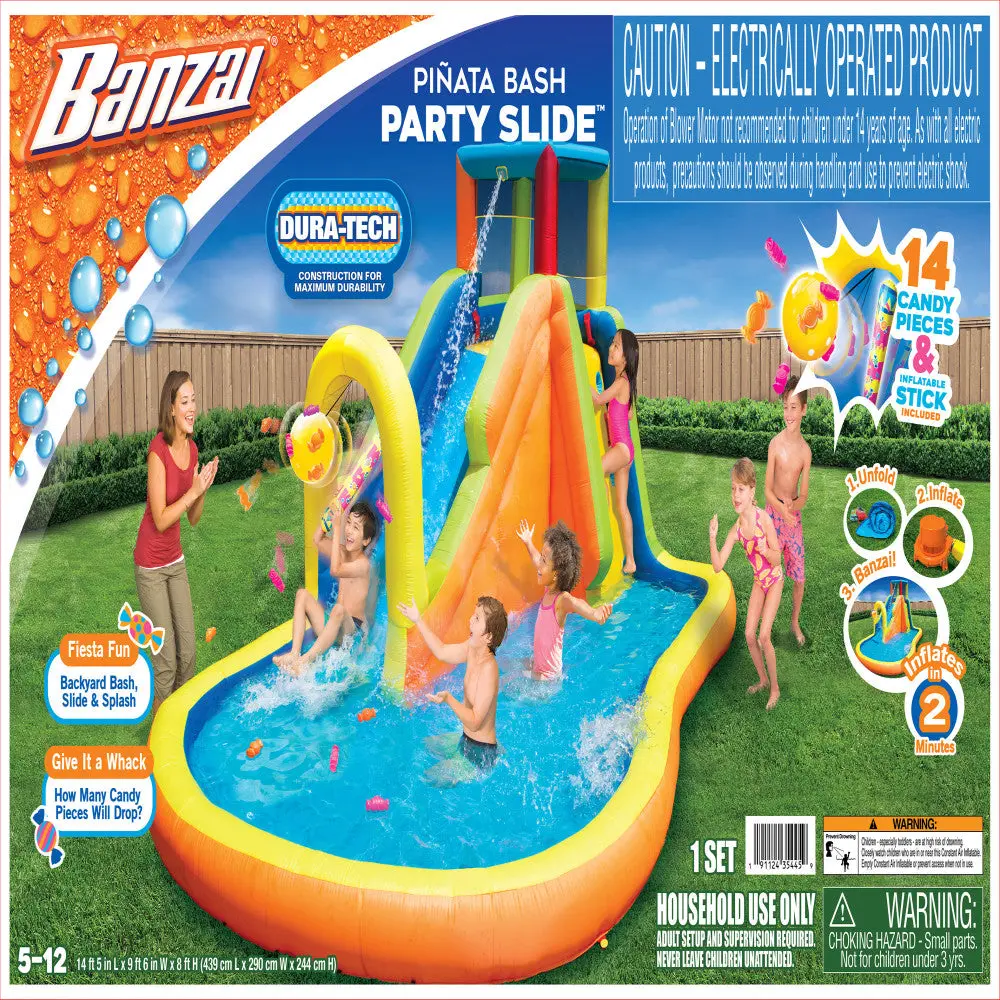 Banzai Inflatable Pi√±Ata Bash Water Slide Park With Quick Inflation 1