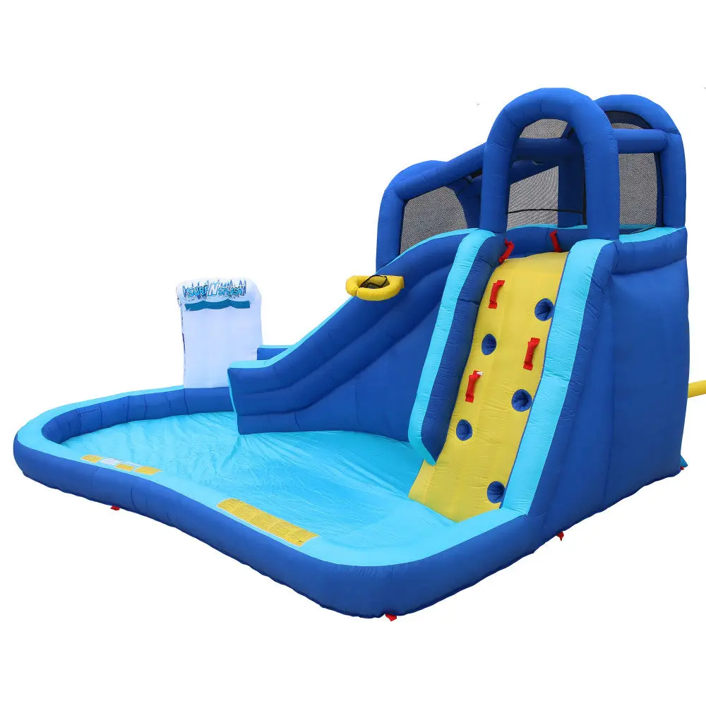 Banzai Surf N' Splash Inflatable Water Park With Basketball Hoop 1