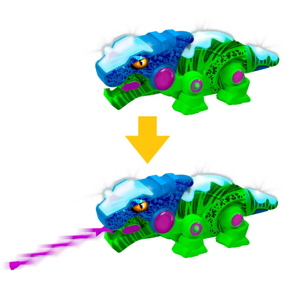 Mukikim Kool Kreepers Rc-Rex - Color-Changing Dinosaur - Green & Blue 1