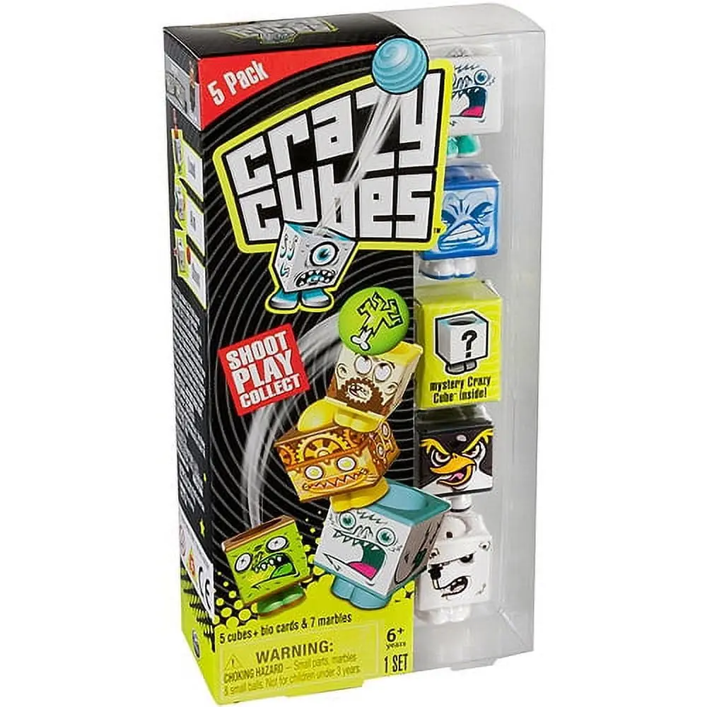 Crazy Cubes Arctic T - 5 Pack Collectible Set With Mystery Cube 1