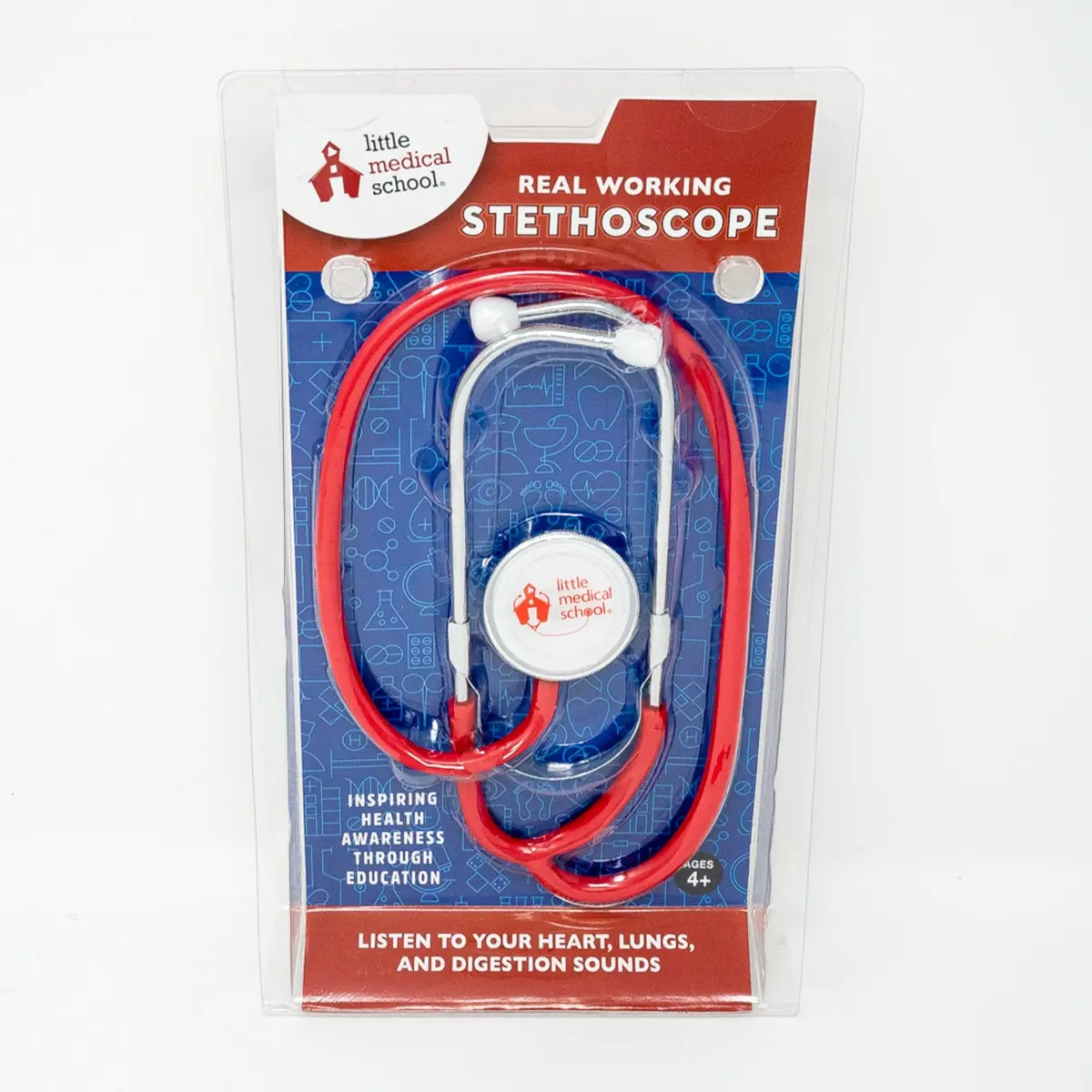 Little Medical School Junior Doctor Red Stethoscope 1