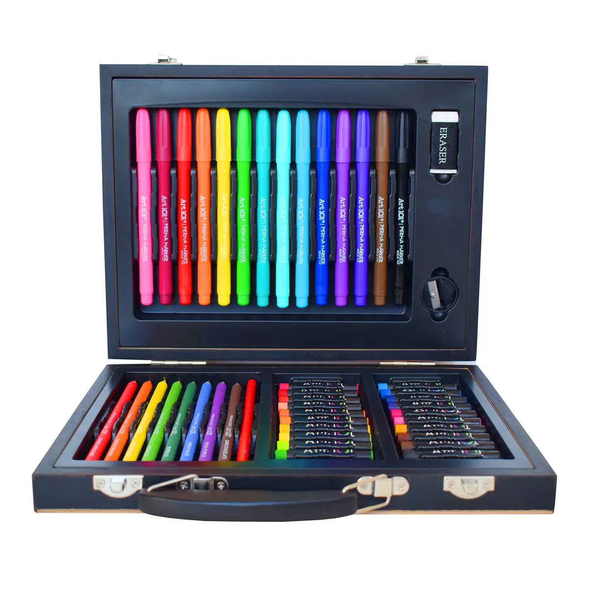 Art 101 Color & Sketch 58-Piece Art Set - Customize Your Own Wood Case 1