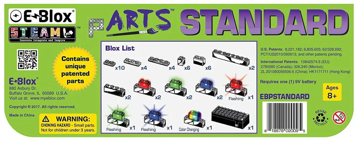 E-Blox Power Blox Standard Set - Led Building Blocks For Steam Learning 1