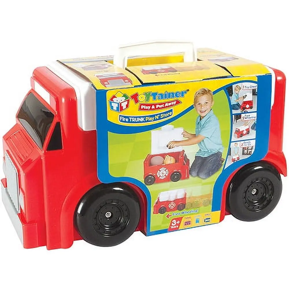 Toytainer Fire Trunk Play-N-Save Organizer 1