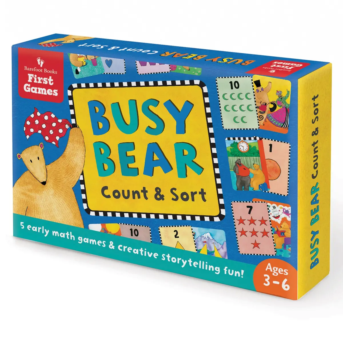 Barefoot Books Busy Bear Count & Sort Game - Educational Math Playset 1
