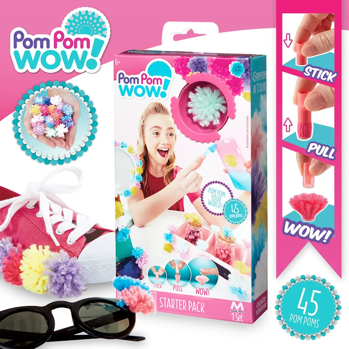 License 2 Play Pom Pom Wow Decoration Starter Pack - Multi-Color 1