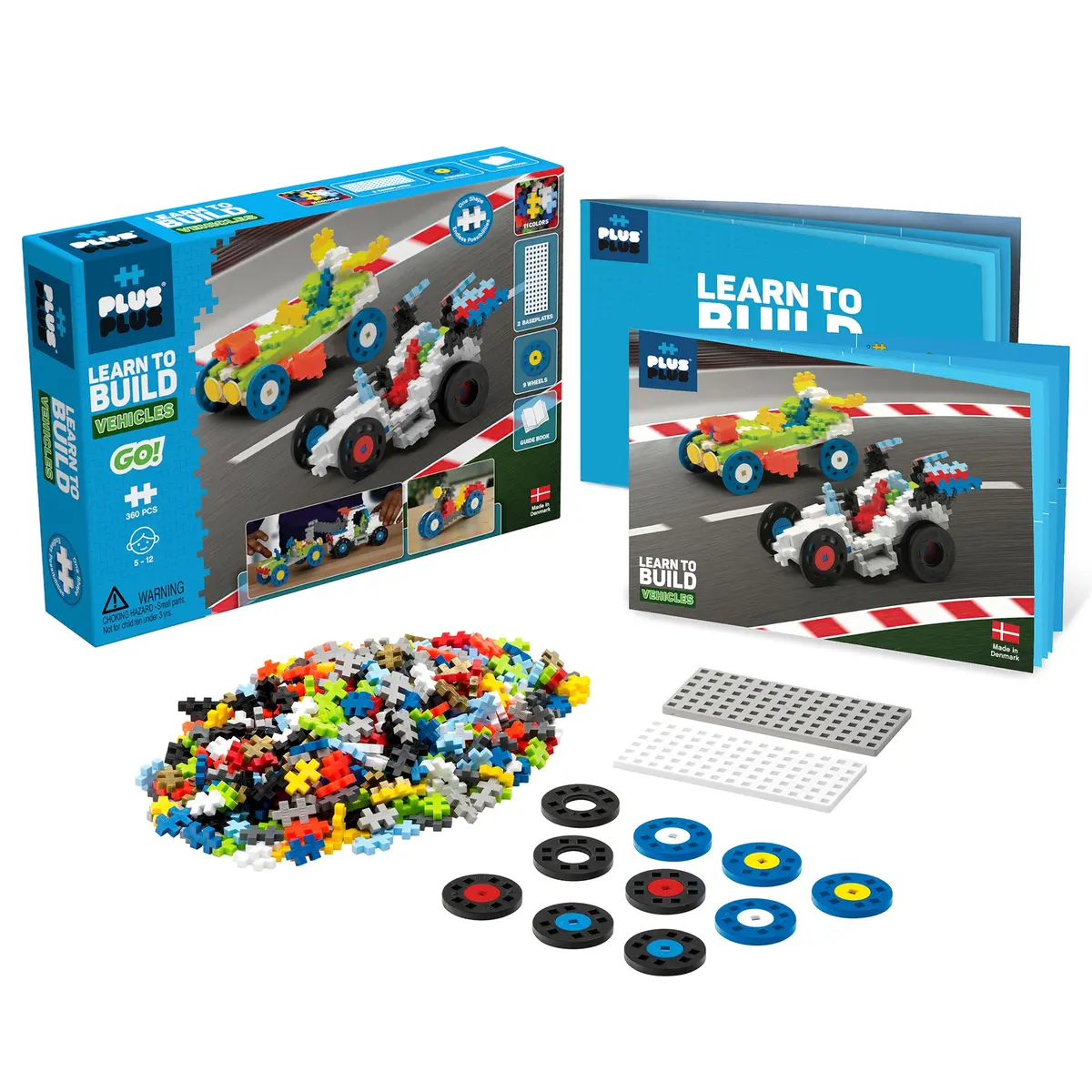 Plus-Plus Learn To Build Go! Vehicles Set - 360 Pieces 1