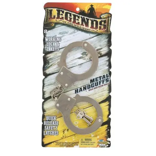 Legends Die Cast Handcuffs: A Gleaming Adventure Toy 1