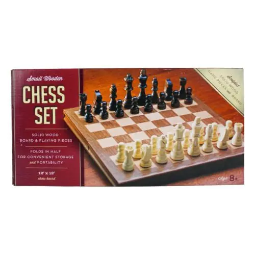 Classic Wooden Chess Set - Travel Friendly 12"X12" Board 1