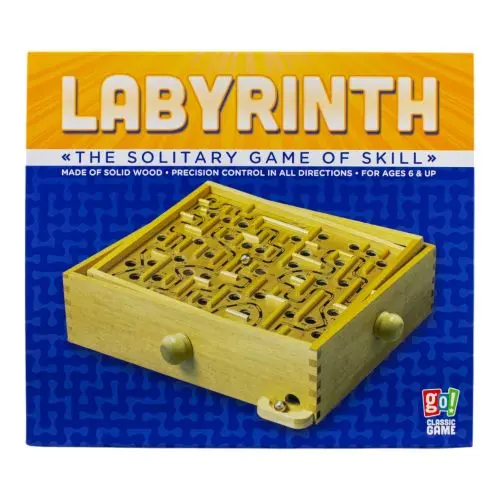 Classic Wooden Labyrinth Maze Skill Game 1