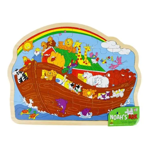 Go! Games Noah's Ark Themed Wooden Jigsaw Puzzle - 30 Pc 1