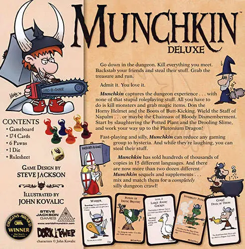 Munchkin Deluxe Edition Dungeon Adventure Board Game 1