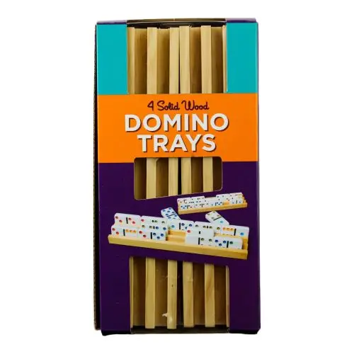 Go! Games Premium Wooden Domino Trays - Elevate Your Game Night 1