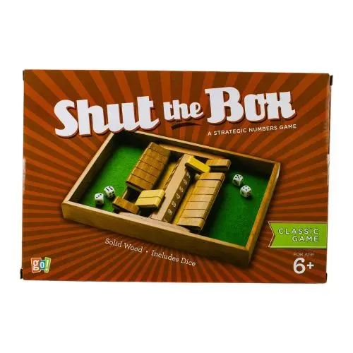 Shut The Box 4-Way Play Wooden Dice Game 1