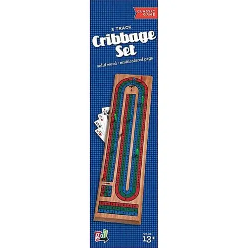 Cribbage Deluxe 3-Track Game Set With Carrying Case 1
