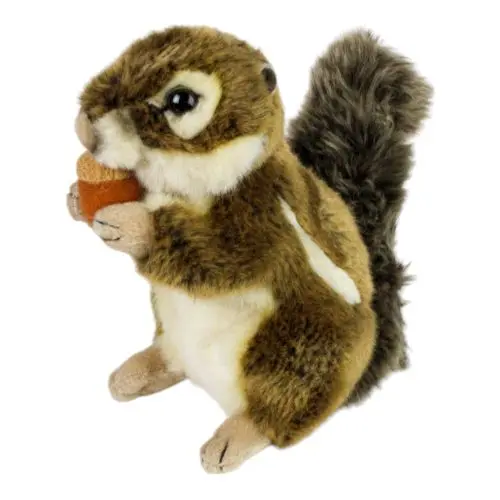 Leosco Lifelike Squirrel Plush - Cuddly 7 Inch Brown Squirrel 1