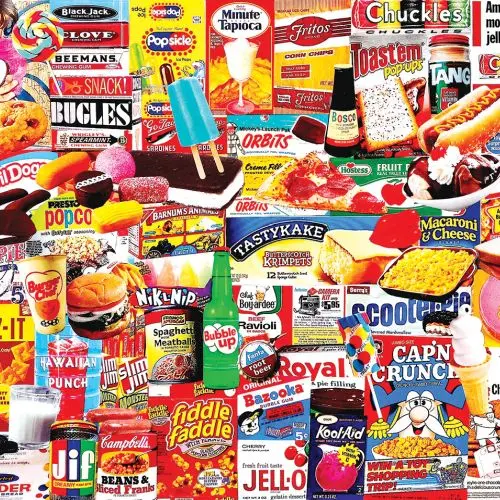 White Mountain Vintage Snack Foods Jigsaw Puzzle - 1000 Pc 1