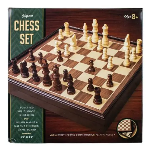 Regal Maple & Walnut Wooden Chess Set Deluxe 1