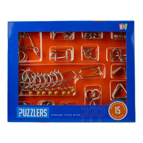 Go! Games Intricate 15-Pack Metal Puzzler Set 1