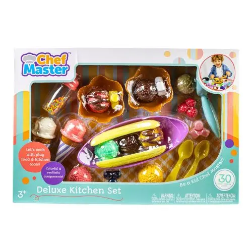 Deluxe Ice Cream Waffle Play Set For Young Chefs 1